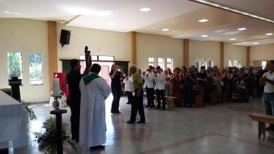 Festa em Louvor a SÃ£o SebastiÃ£o em Campo do Bugre Marcou Encerramento do Ciclo do Padre Edinaldo Mendes